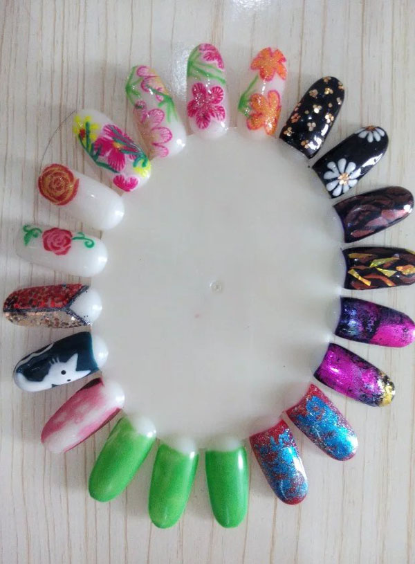 美甲學(xué)員作品欣賞